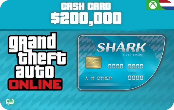 Grand Theft Auto V (GTA V) Tiger Shark Cash Card (Xbox)