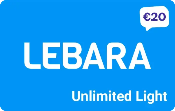 Lebara Unlimited light beltegoed 20 euro