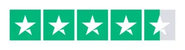 4,4 sterren op Trustpilot