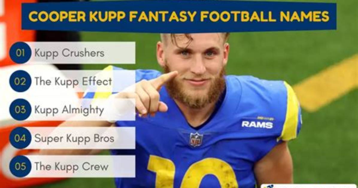 50 Cooper Kupp-Inspired Fantasy Football Team Names to Try out in 2023 Season