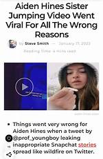 Aiden Hines Sister Jumping Video Went Viral for All the Wrong Reasons