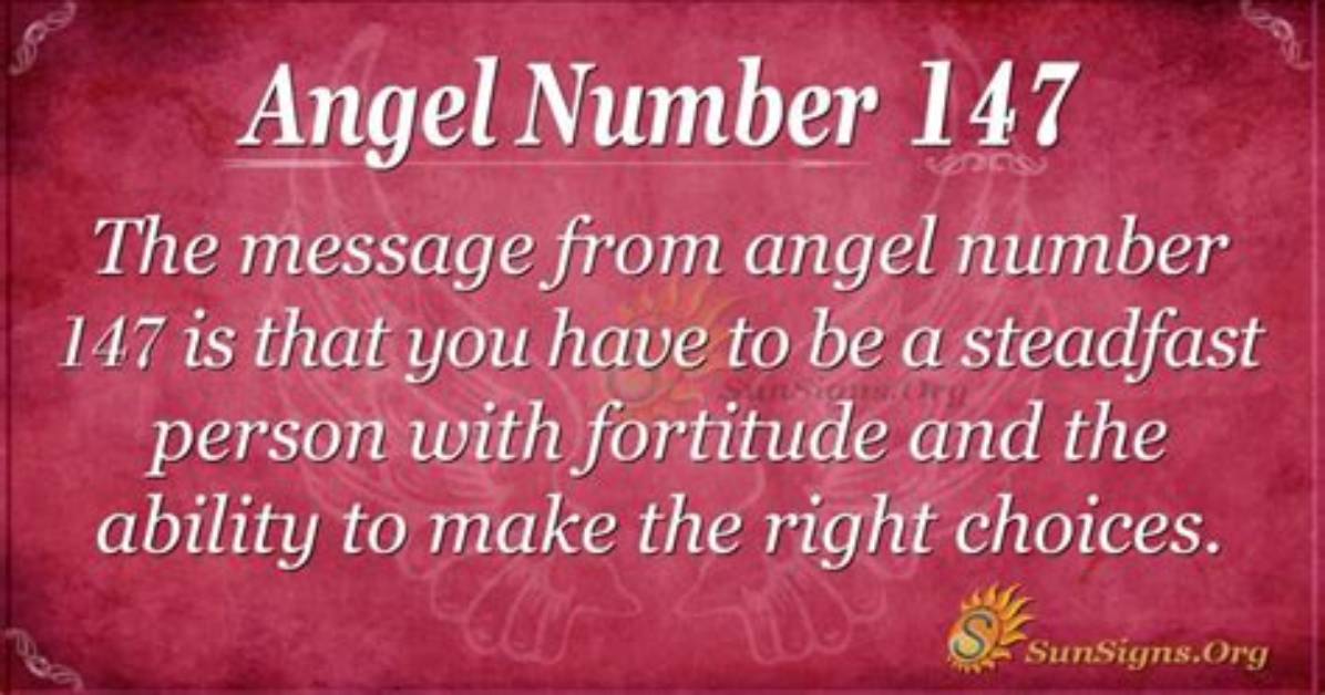 Angel Number 147 ·