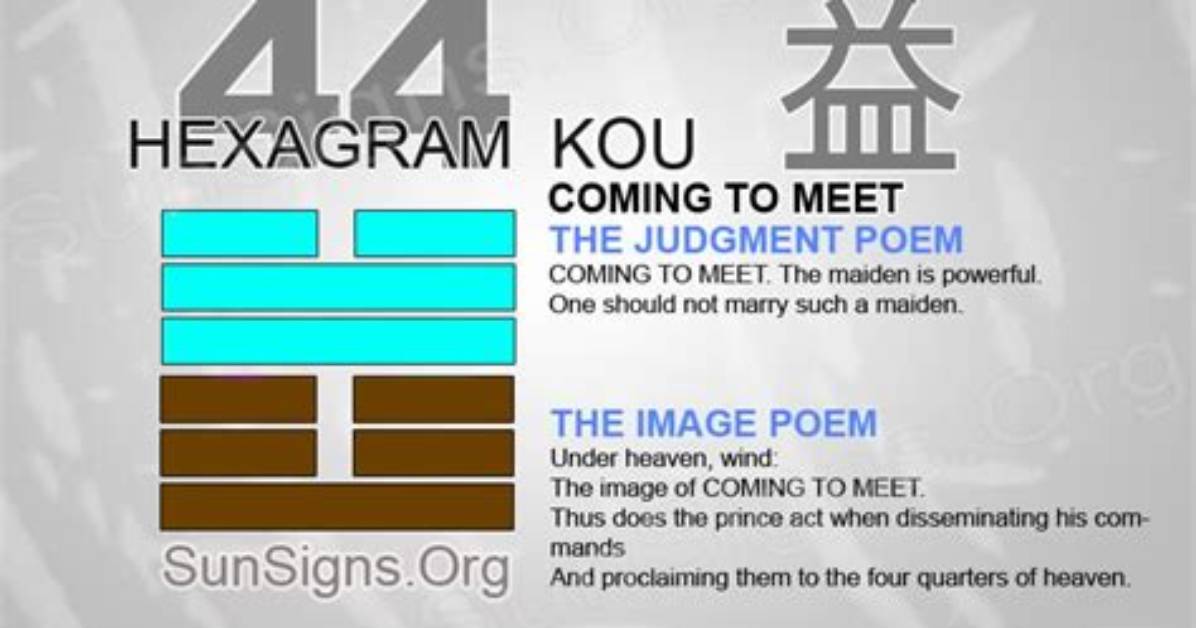 Dashj | Hexagram 44: Coming to Meet