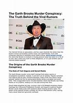 Garth Brooks' Death Rumors Debunked