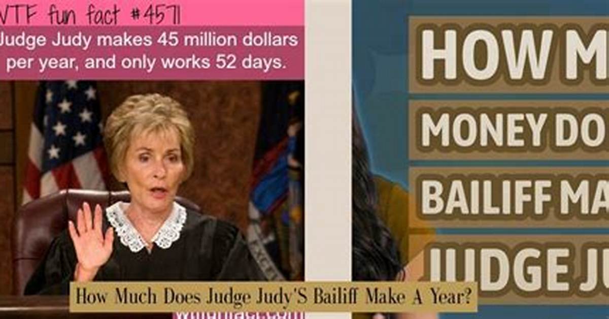 How Much Does the Bailiff on Judge Judy Make?