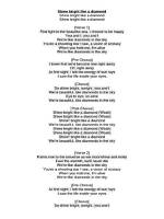 Illuminating the Night: the Meaning Behind "Shine Bright Like a Diamond" Lyrics
