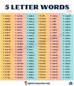 List of 5 Letter Words Starting with 'Pr'