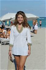 Maria Menounos White Bikini in the Pool: Photos Hollywood Life |