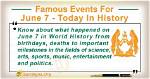 Pulsevibe | Famous Events for June 7