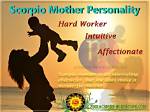 Scorpio as a Mother Personality Traits |
