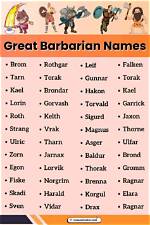 Warrior Queens: Exploring Unique Barbarian Female Names