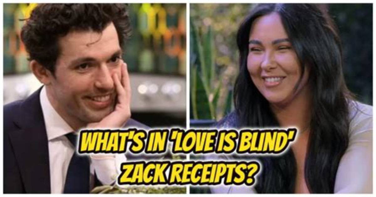 Zack from Love Is Blind Shares 'Receipts' but Not the Kind Fans Expect